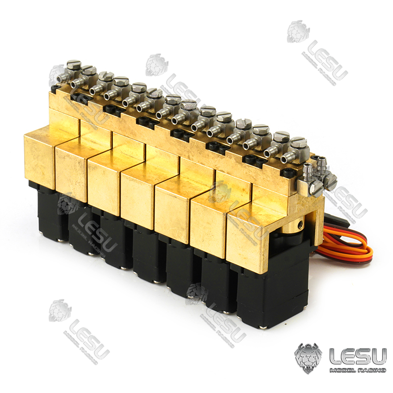 Rc Excavator Hydraulic - LESU hydraulic model 1-7 way multi-way