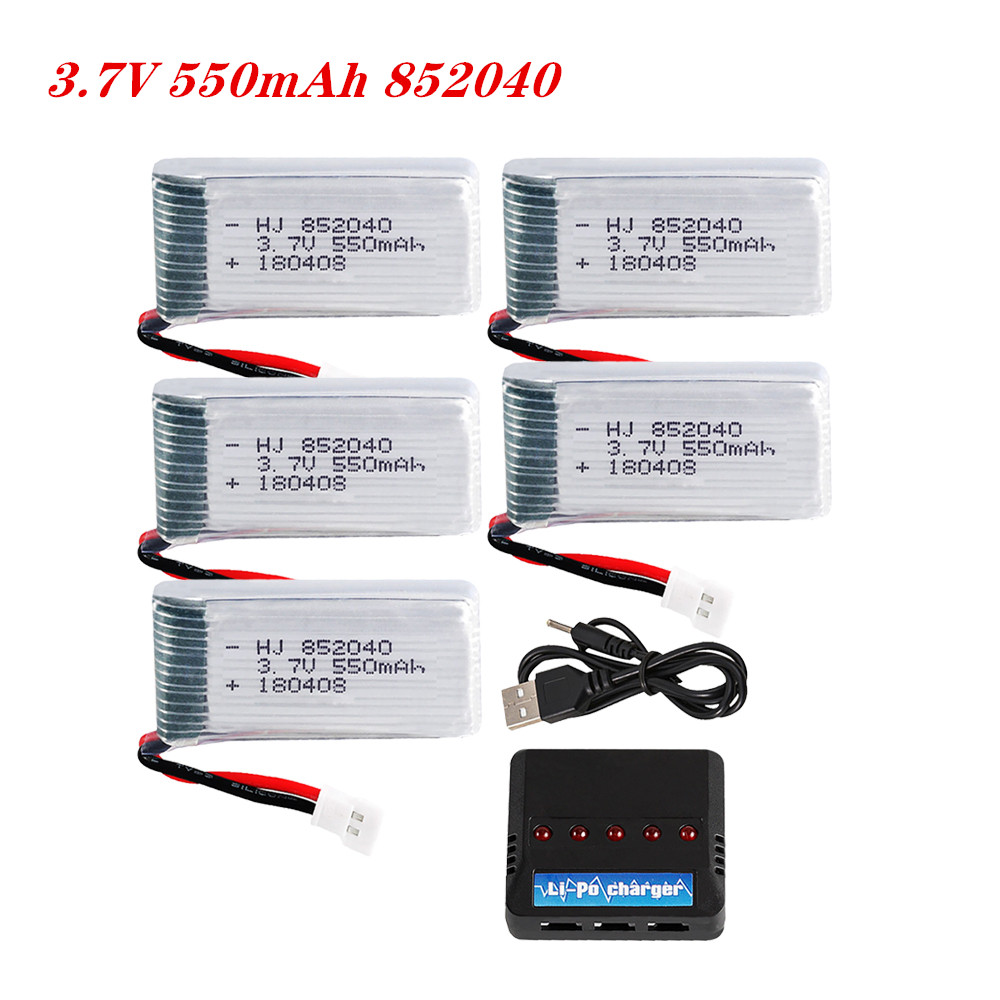 Hobby Rc Quadcopters & Multirotors - 3.7V 550mAh 25C Lipo Battery 852040