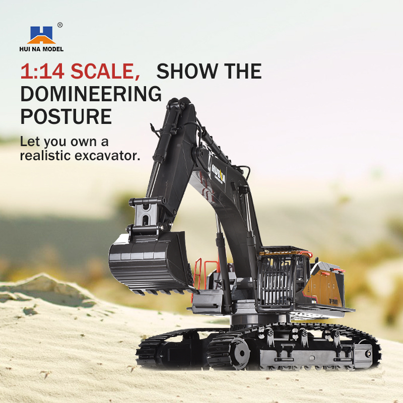 HUINA 1592 1/14 Scale 22 Chann - Rc Excavator Hydraulic 评论和价格