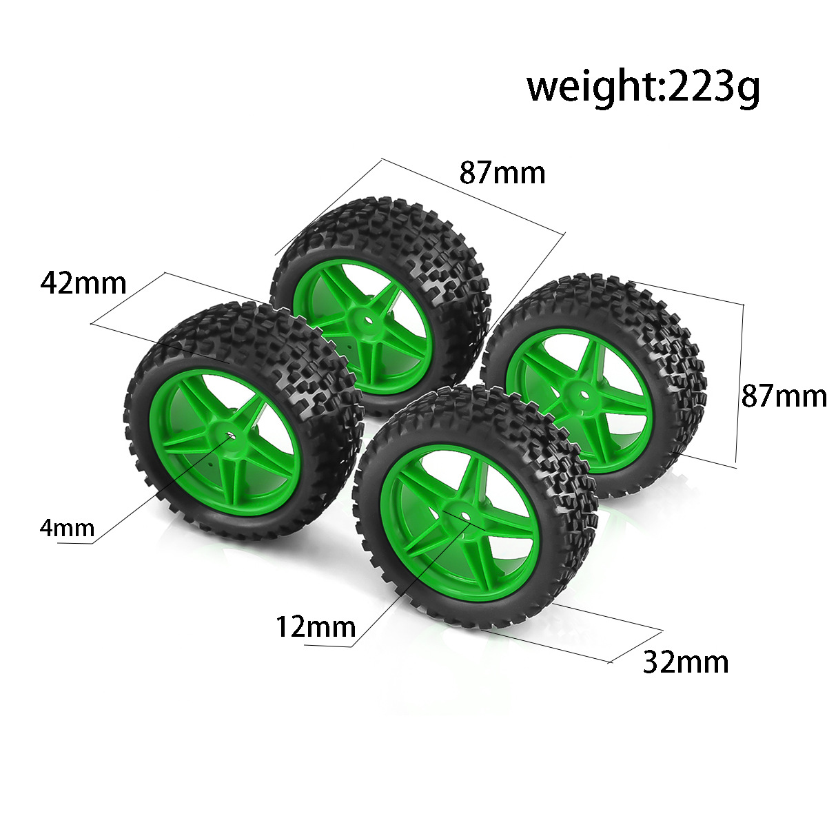 1/10 RC Off Road Tires And Whe - Rc Hobby Dump Truck 评论和价格