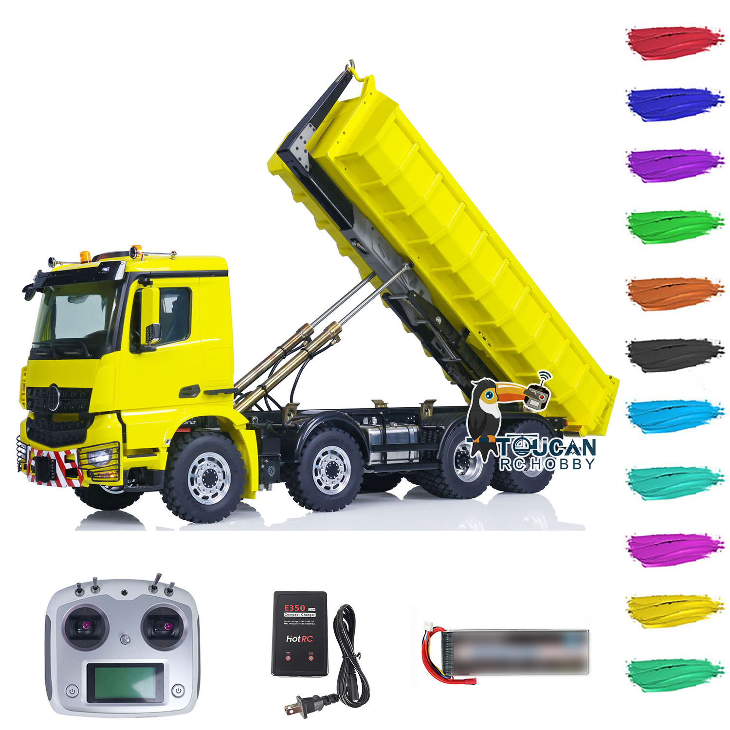 8x8 LESU 1/14 Upgraded Hydraul - Rc Hobby Dump Truck 评论和价格