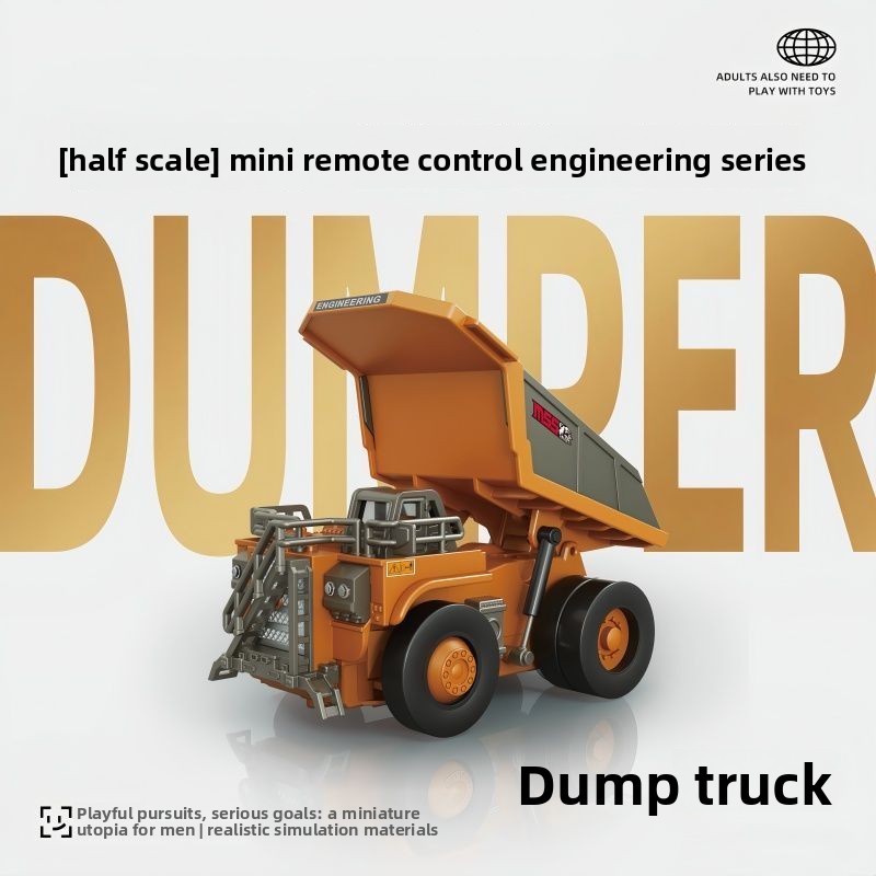 1:64 Metal RC Engineering Car  - Rc Hobby Dump Truck 评论和价格