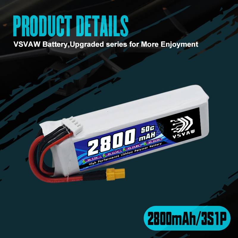 VSVAW 3S 2800mAh Lipo Battery  - Hobby Rc Quadcopters & Multirotors 评论和价格