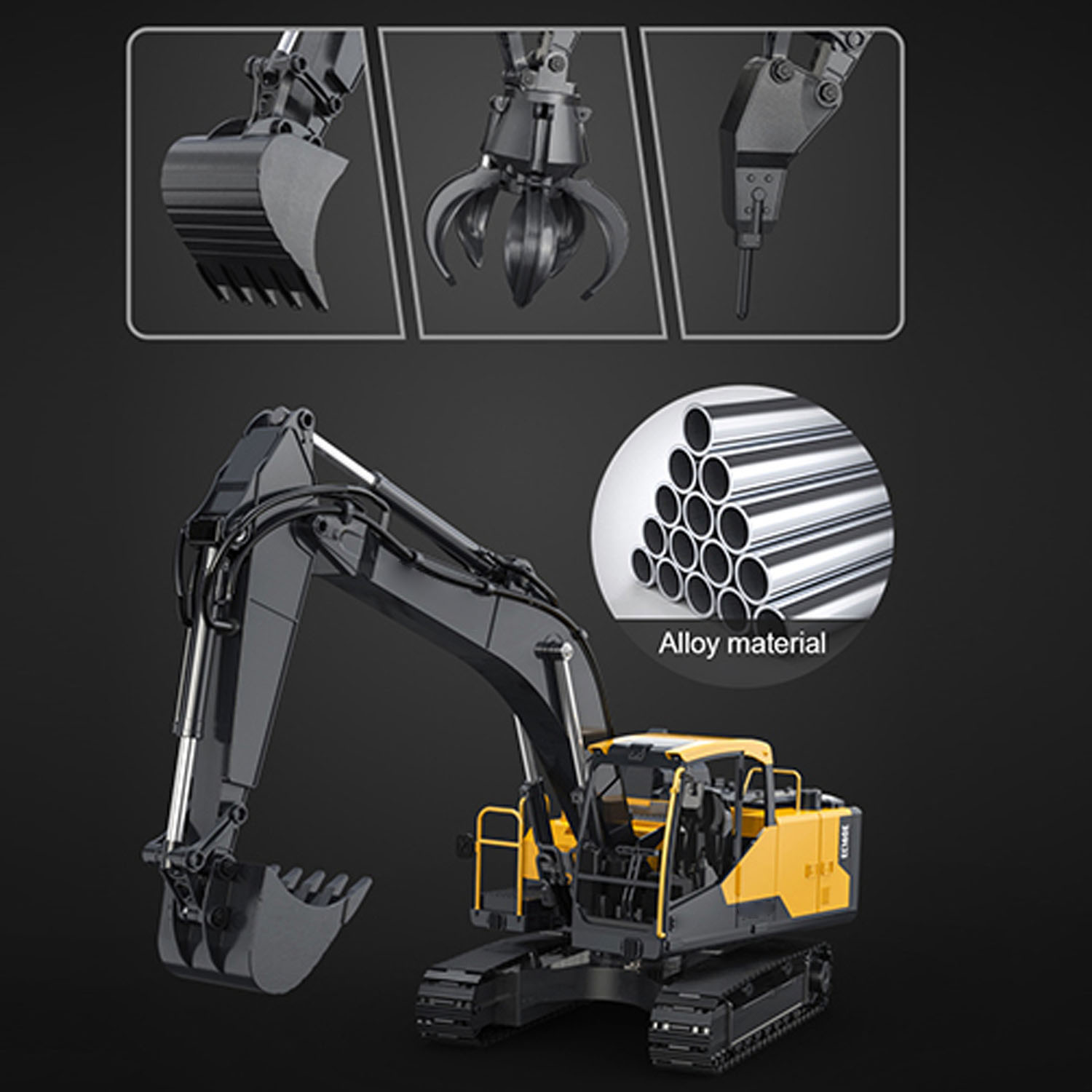 1/16 DoubleE E598 003 Electric - Rc Excavator Hydraulic 评论和价格