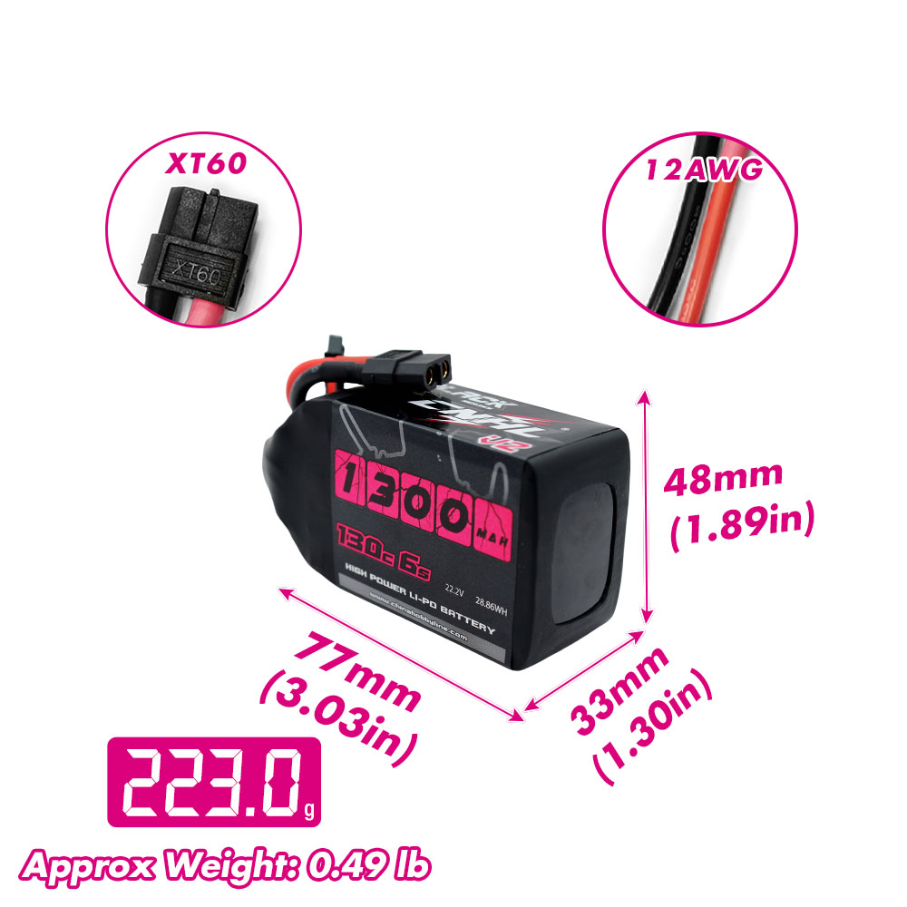 2PCS CNHL 6S 22.2V Lipo Batter - Hobby Rc Quadcopters & Multirotors 评论和价格