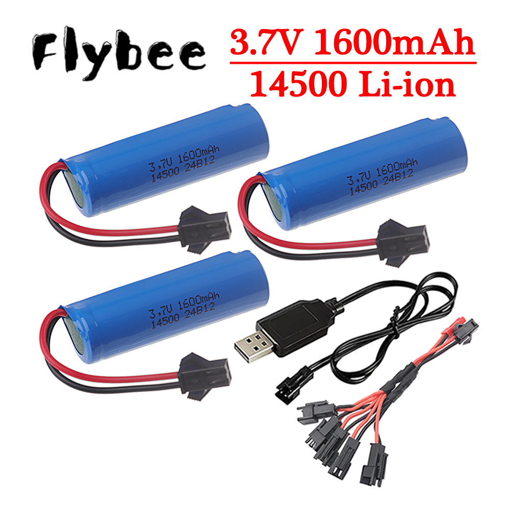 Original 3.7v 14500 1600mAh Li - Rc Hobby Parts 评论和价格