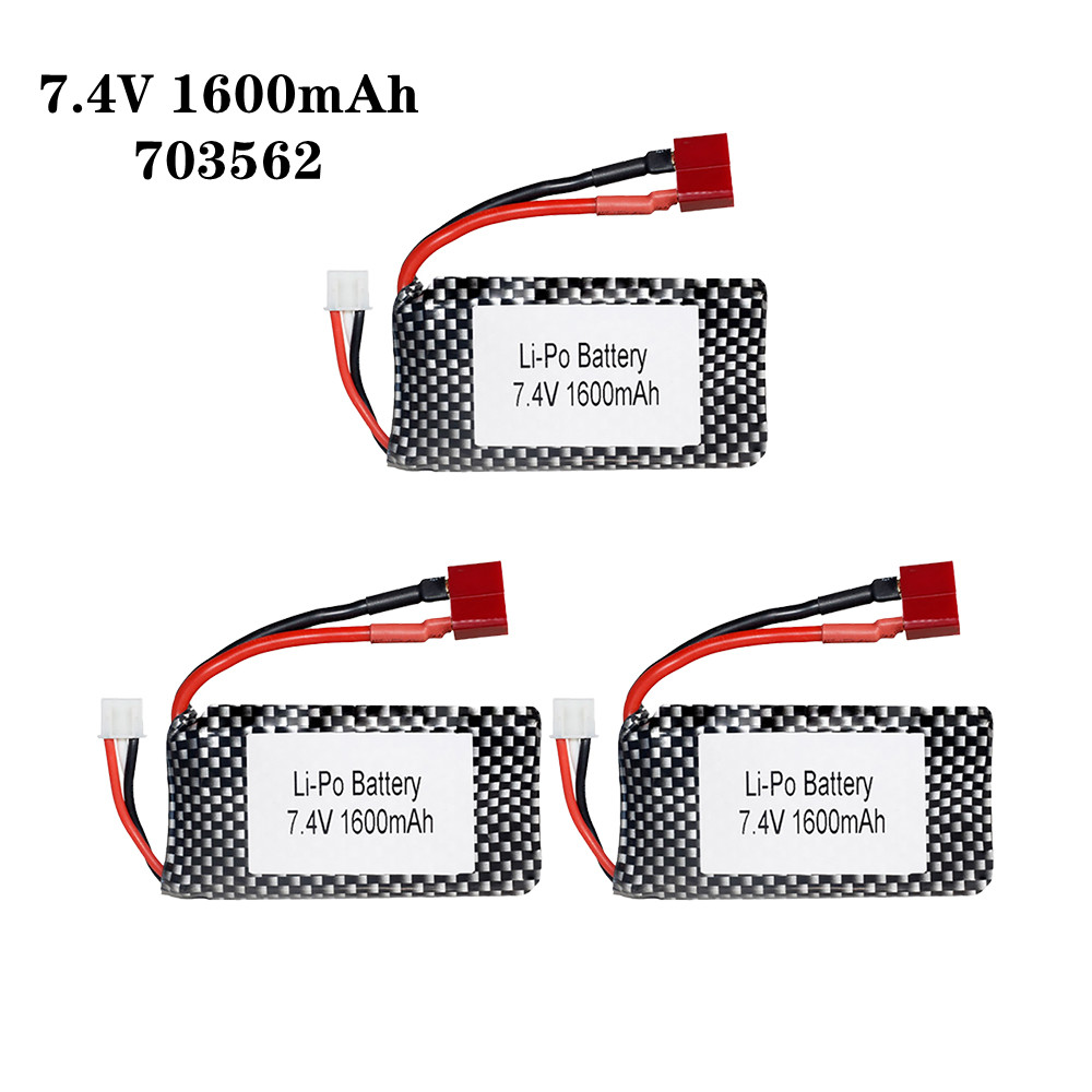 1/2/3pcs/Lot 7.4v 1600mah 7035 - Rc Hobby Parts 评论和价格